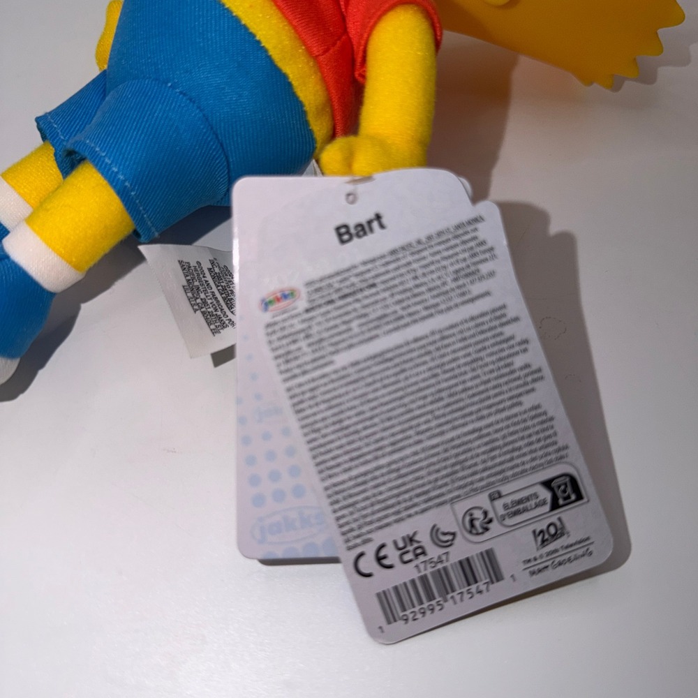 The Simpsons Jakks Pacific Plush Set Homer Bart Lisa Cartoon Collectible 90s Toy - Picture 7 of 11